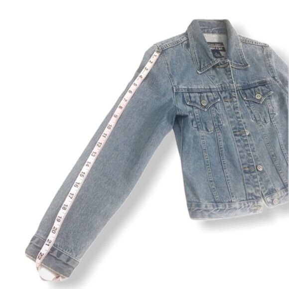Y2K Squeeze Jeans Denim Trucker Jacket - Picture 9 of 11